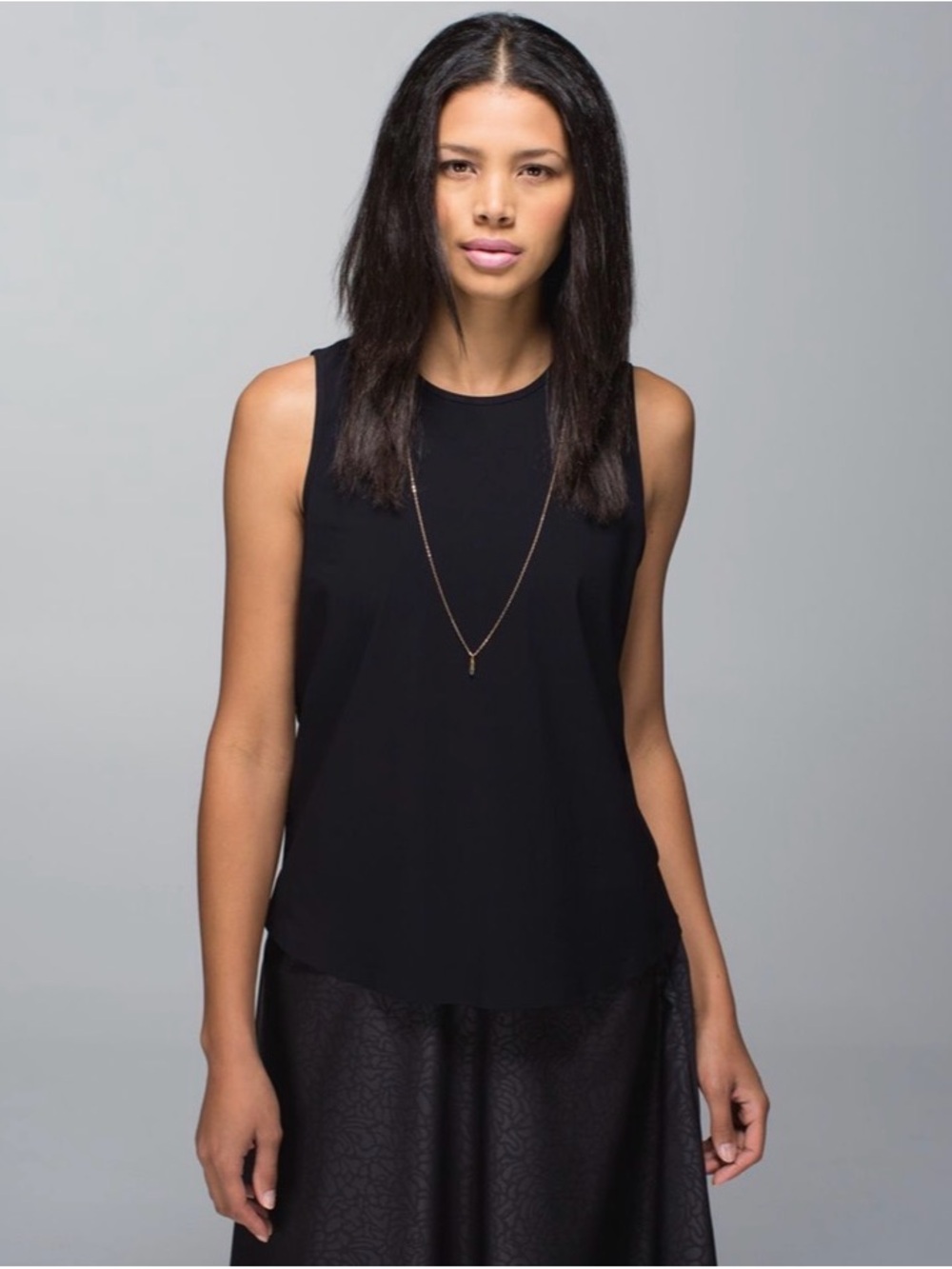Lululemon Black Open-Back Tank Top